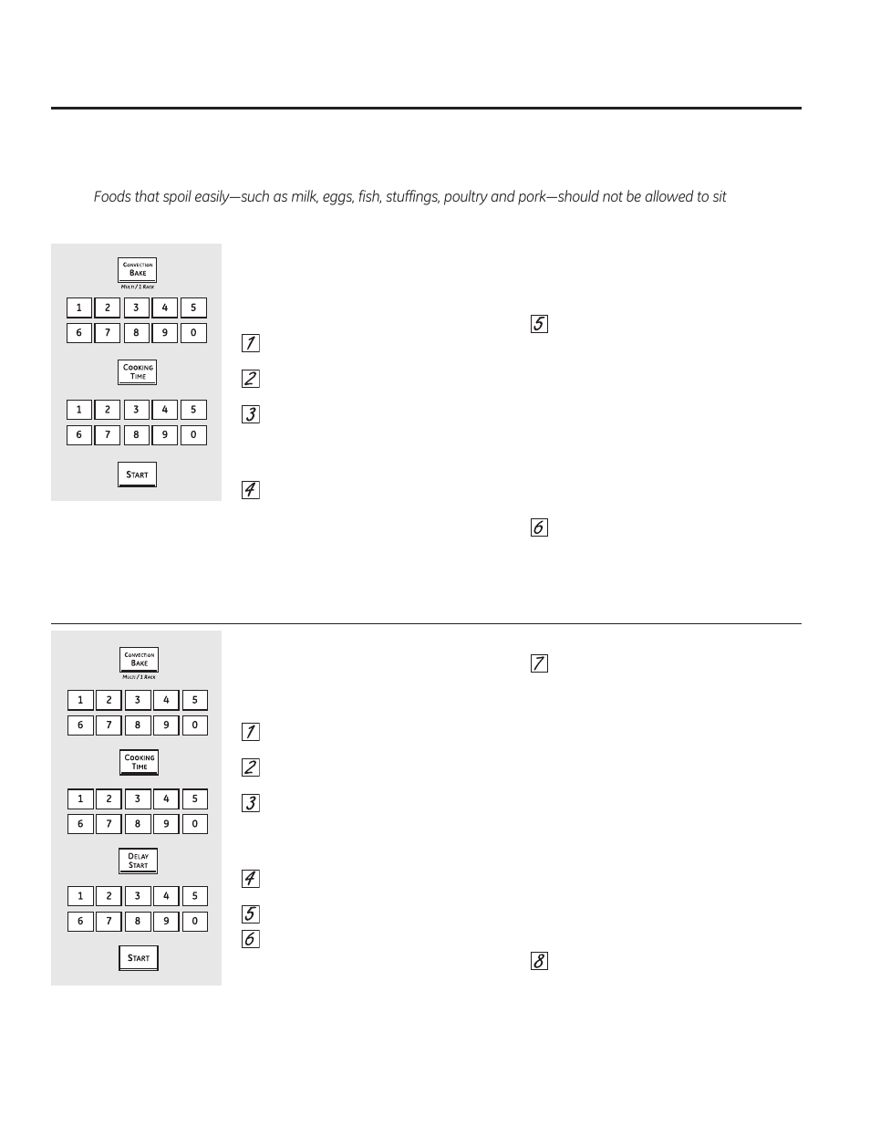 Using the timed features for convection cooking | GE CT918STSS User Manual | Page 16 / 68