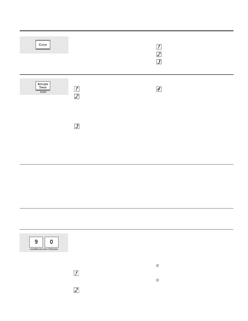 Using the clock, timer and control lockout | GE CT918STSS User Manual | Page 9 / 68