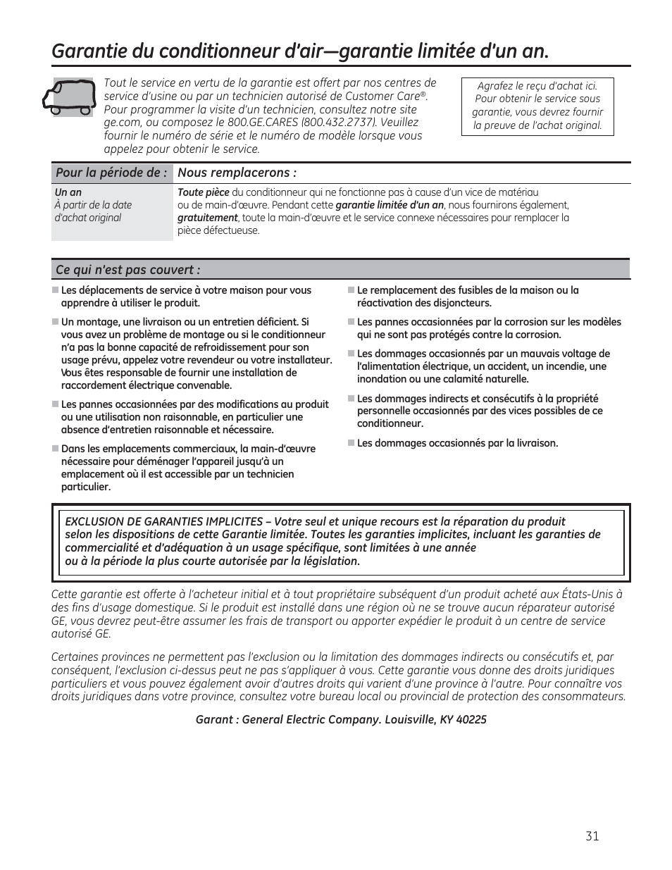 GE AEM18DP User Manual | Page 31 / 52
