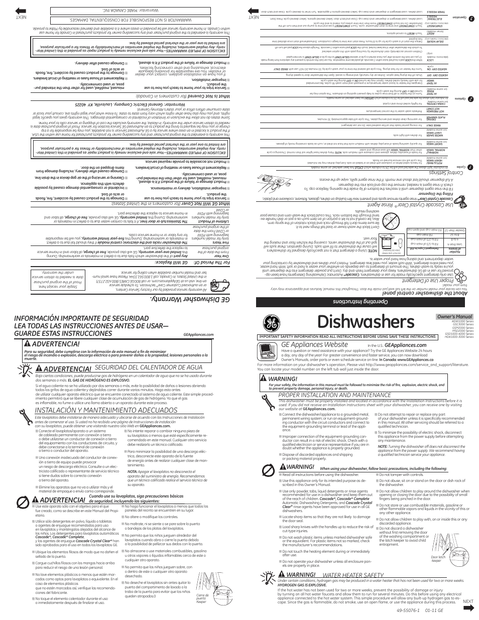 GE GSD3360DSS User Manual | 2 pages