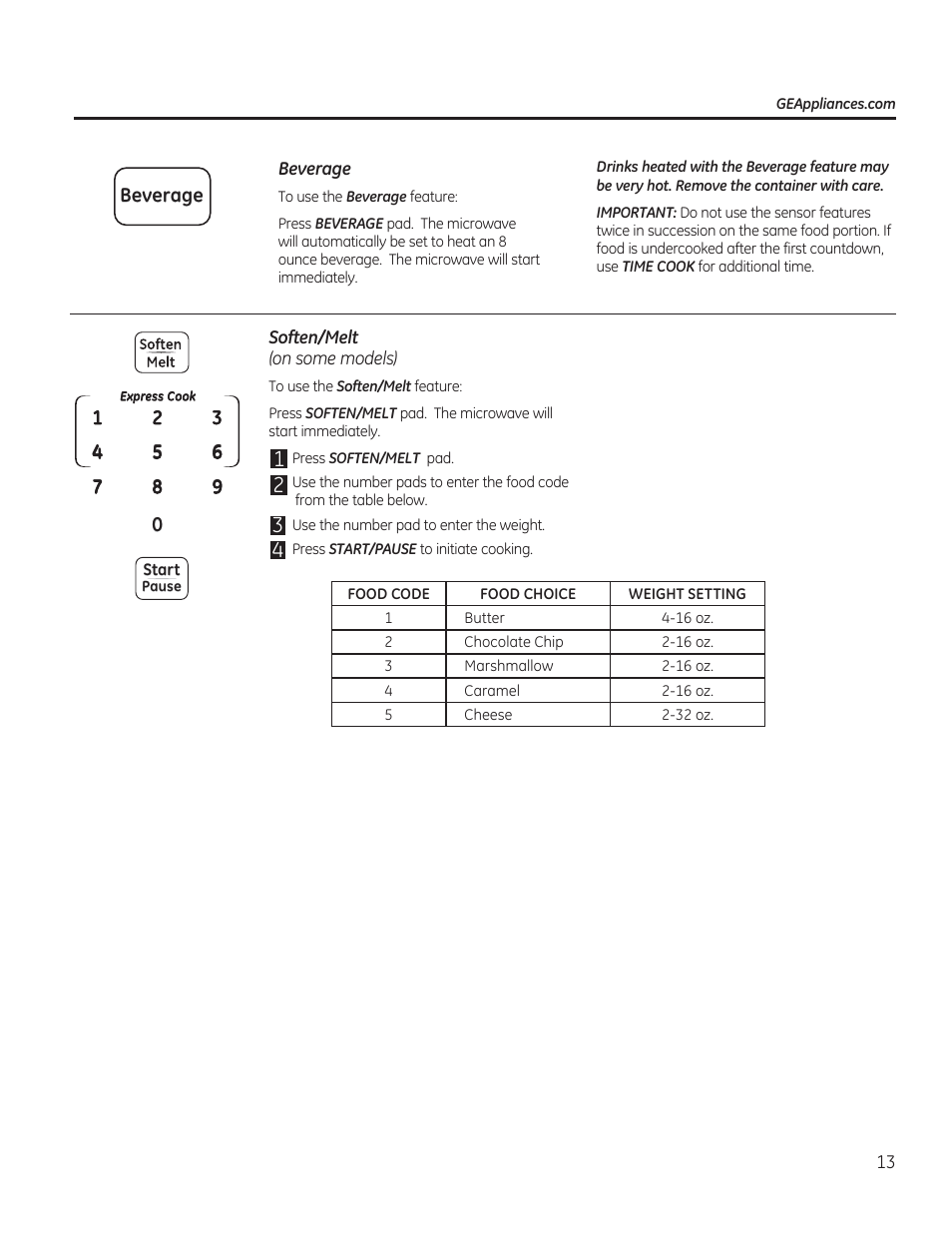 GE JES1656SRSS User Manual | Page 13 / 40