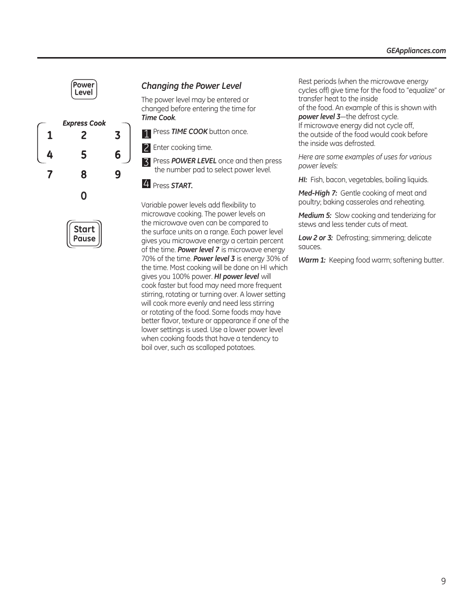GE JES1656SRSS User Manual | Page 9 / 40