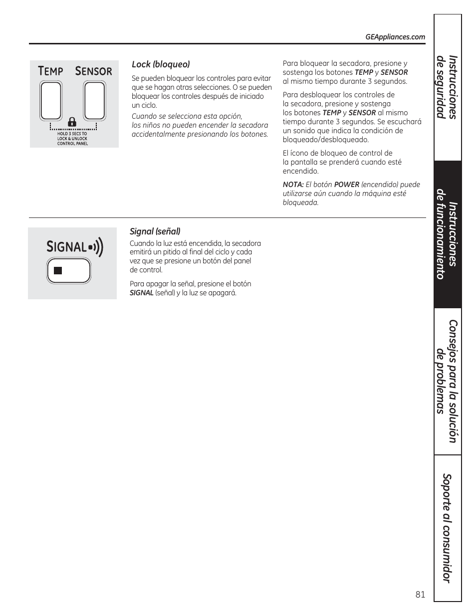 GE DCVH480EKWW User Manual | Page 81 / 108