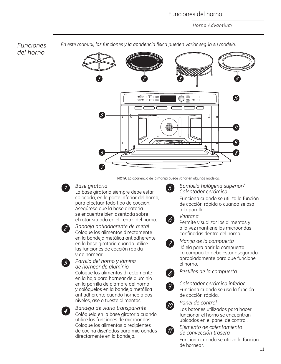 Funciones del horno | GE PSB9100DFBB User Manual | Page 51 / 76