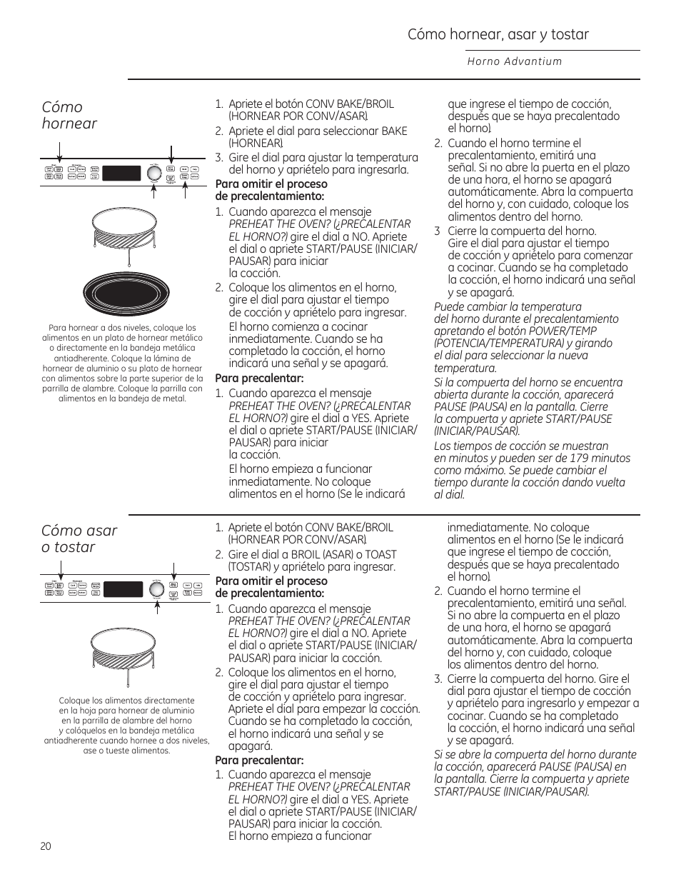 Cómo hornear, asar y tostar, Cómo hornear cómo asar o tostar | GE PSB9100DFBB User Manual | Page 60 / 76