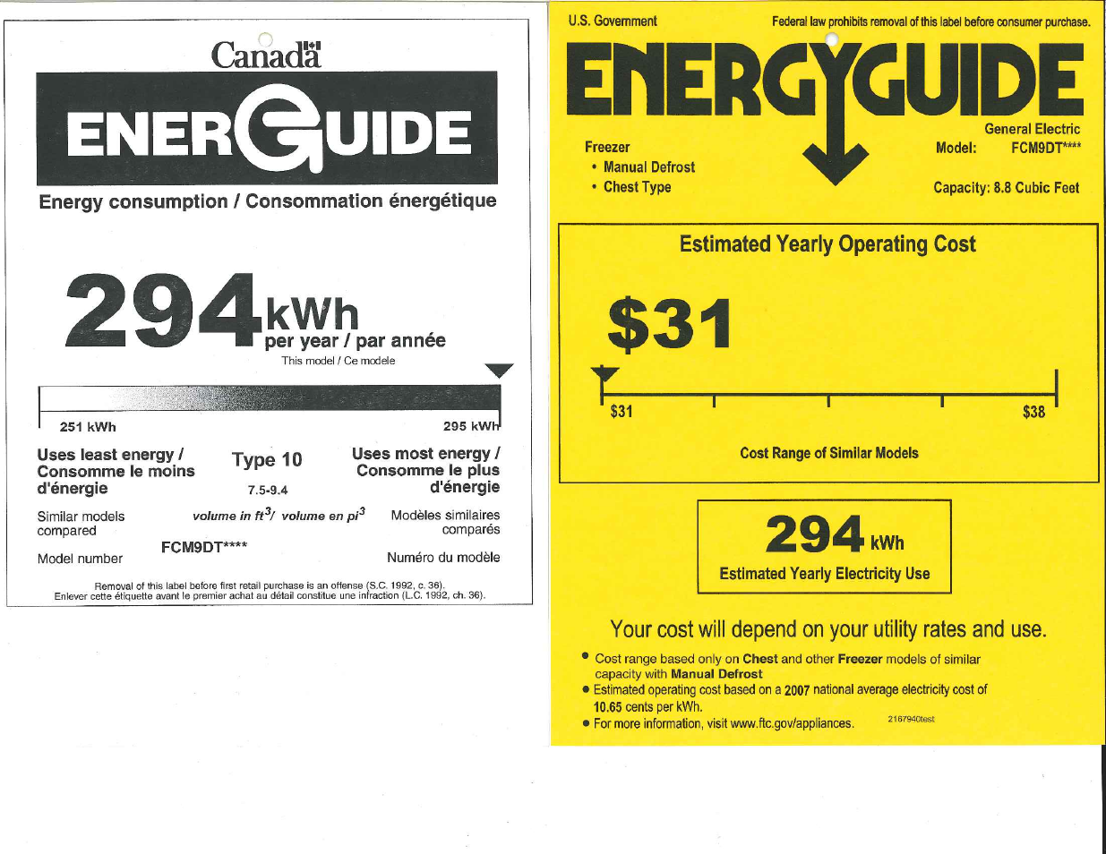 GE FCM9DTWH User Manual | 1 page