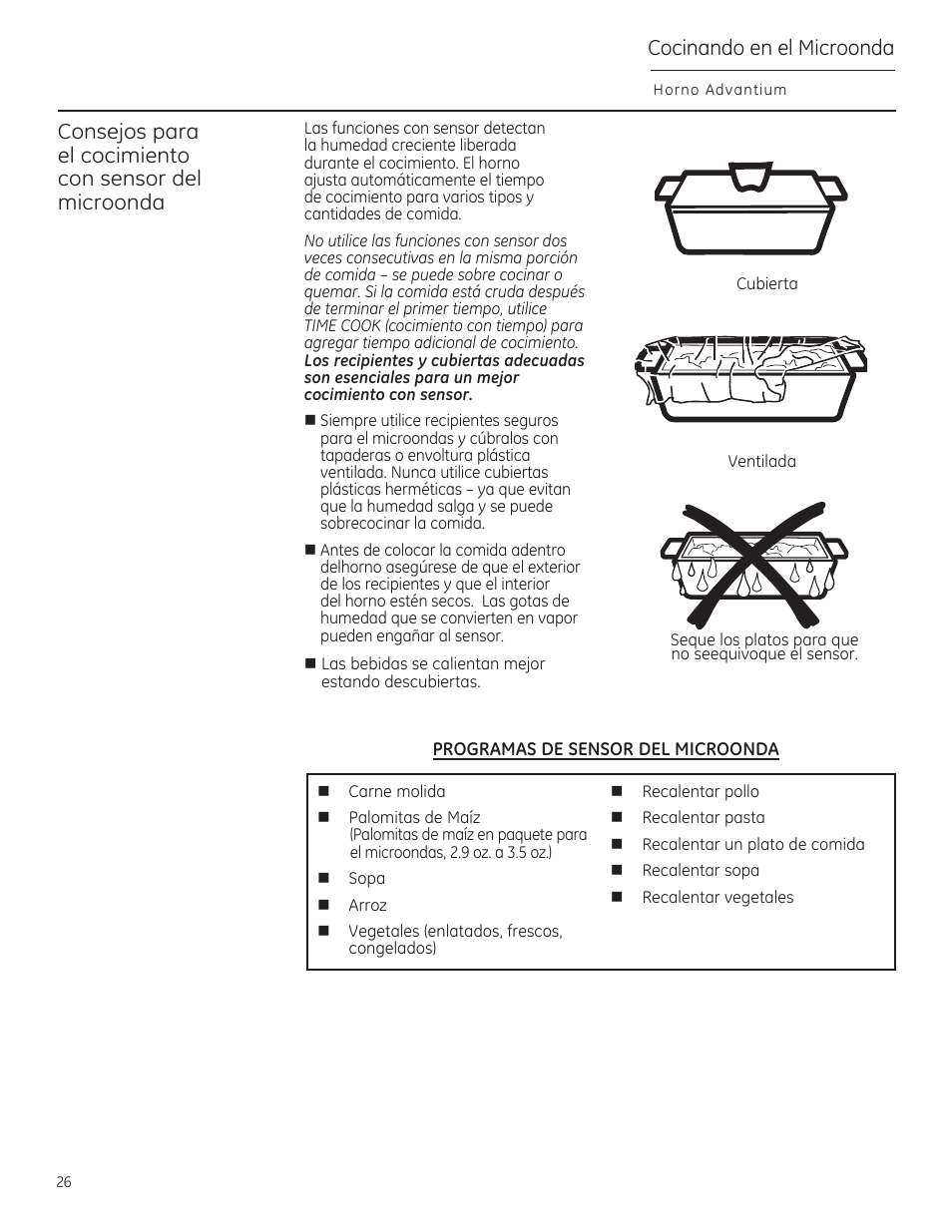 Cocinando en el microonda | GE PSB9240DFBB User Manual | Page 66 / 76