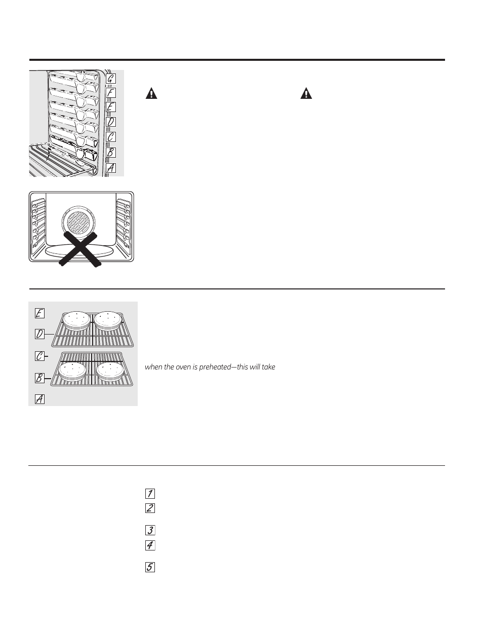 Using the lower oven, Caution | GE PT970DRWW User Manual | Page 22 / 100