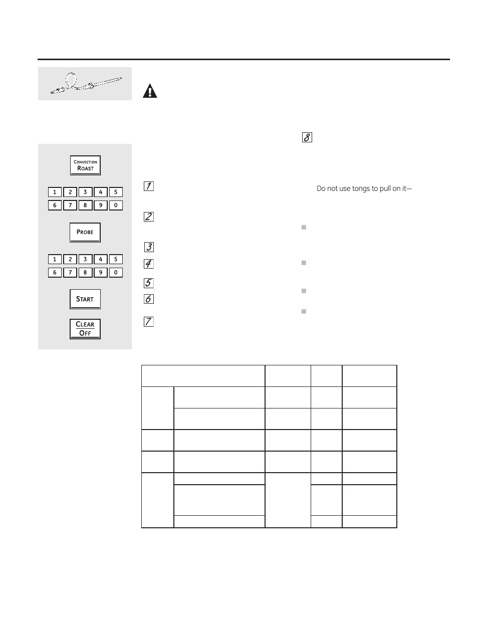 Caution | GE PT970DRWW User Manual | Page 29 / 100