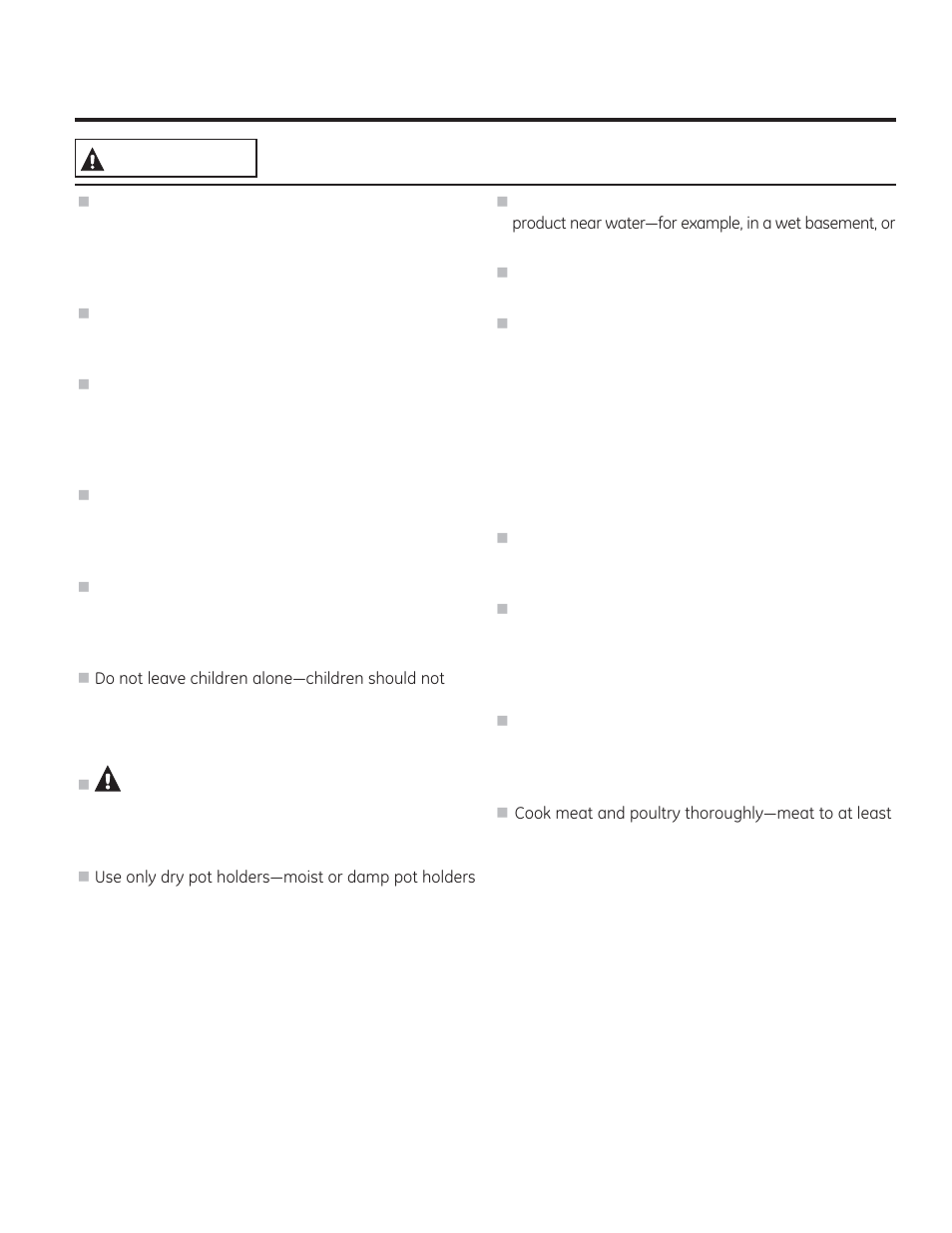 Save these instructions, Caution, General safety instructions warning | GE PT970DRWW User Manual | Page 3 / 100