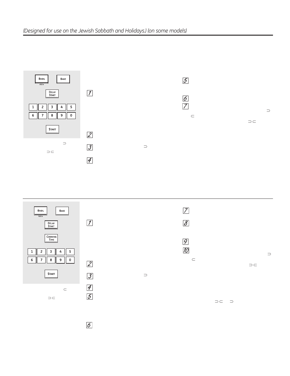 Using the sabbath feature | GE PT970DRWW User Manual | Page 37 / 100