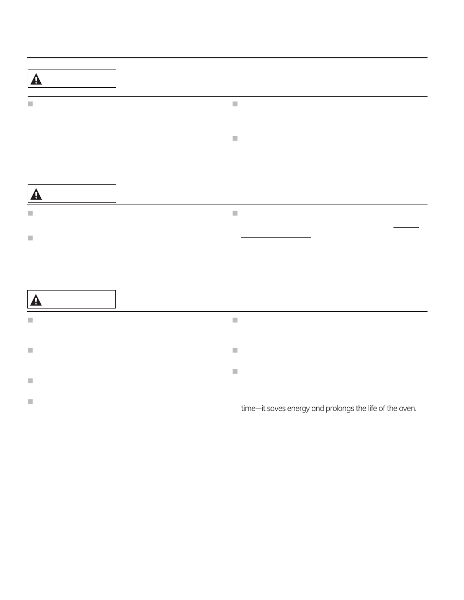 Keep flammable materials away from the oven | GE PT970DRWW User Manual | Page 4 / 100