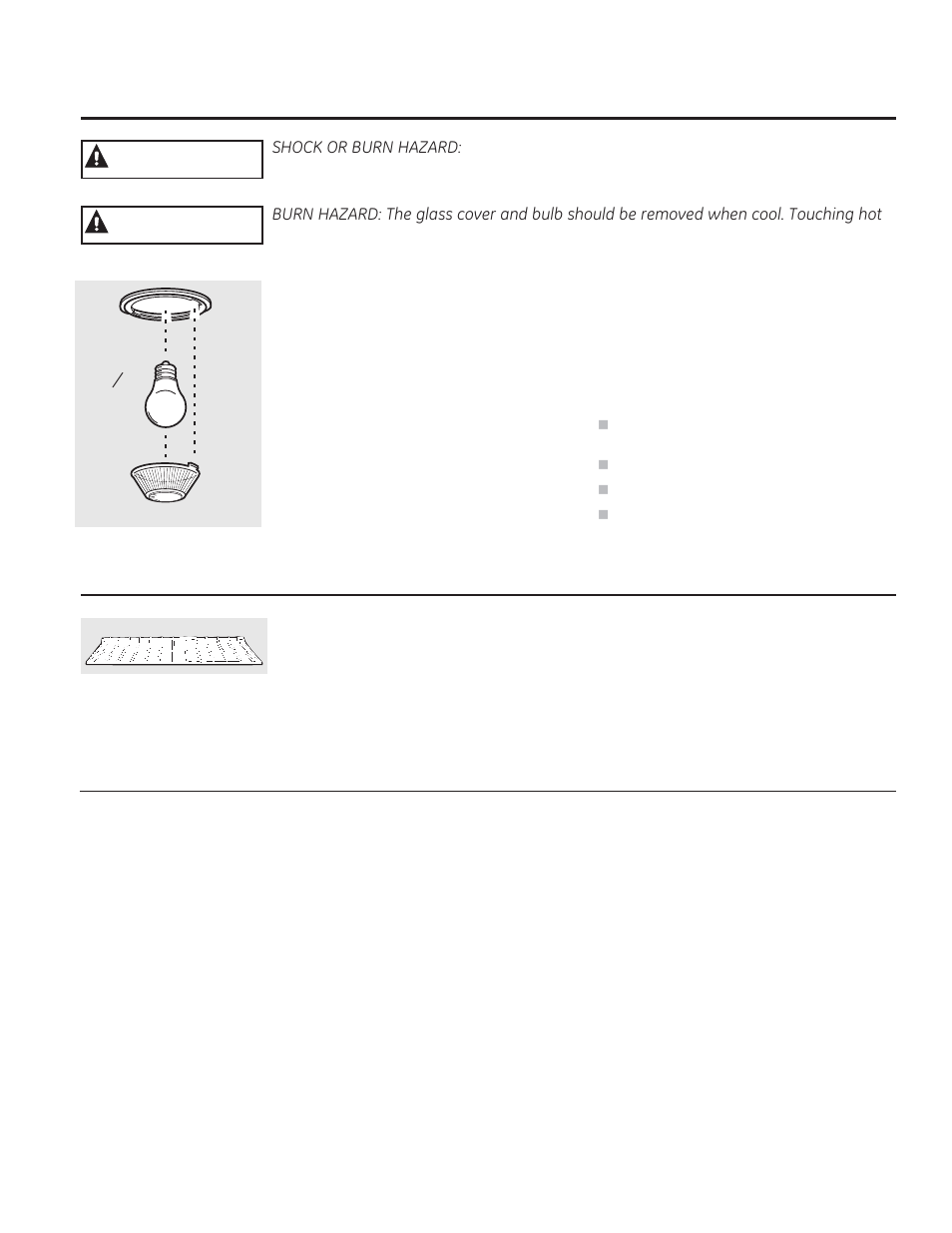 Warning, Caution | GE PT970DRWW User Manual | Page 41 / 100