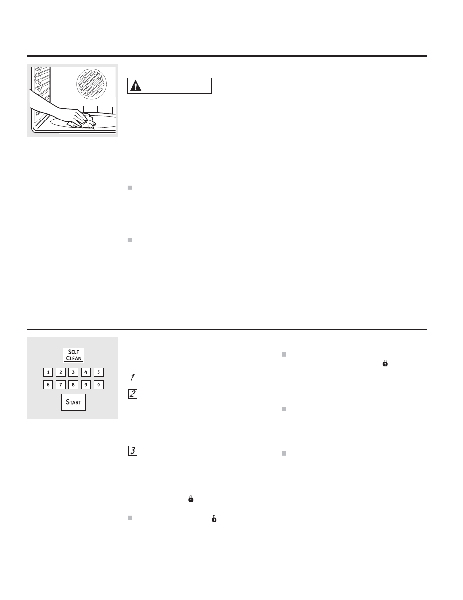 Using the self-cleaning oven, Warning | GE JB850EFES User Manual | Page 22 / 88