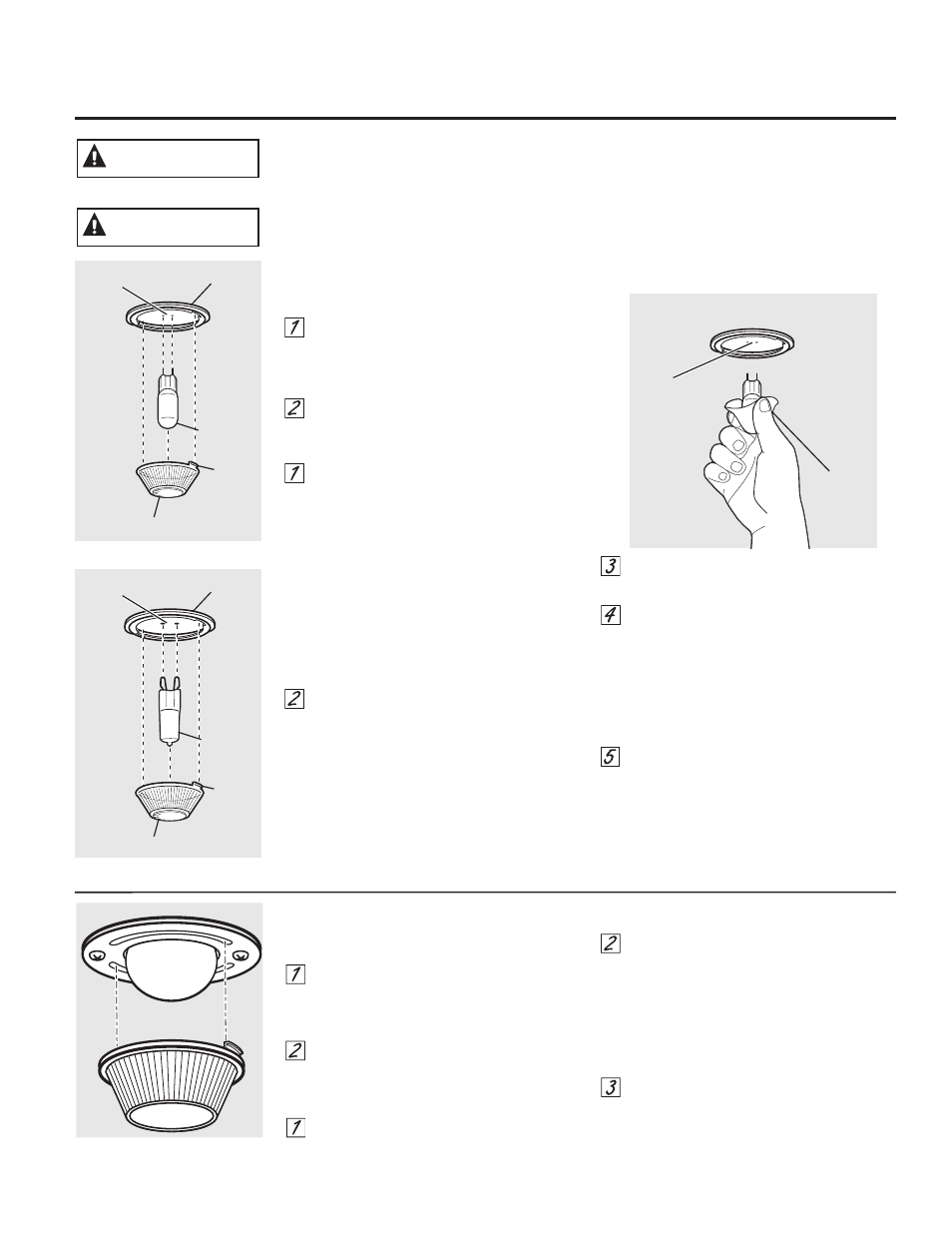 Warning, Caution | GE JB850EFES User Manual | Page 29 / 88