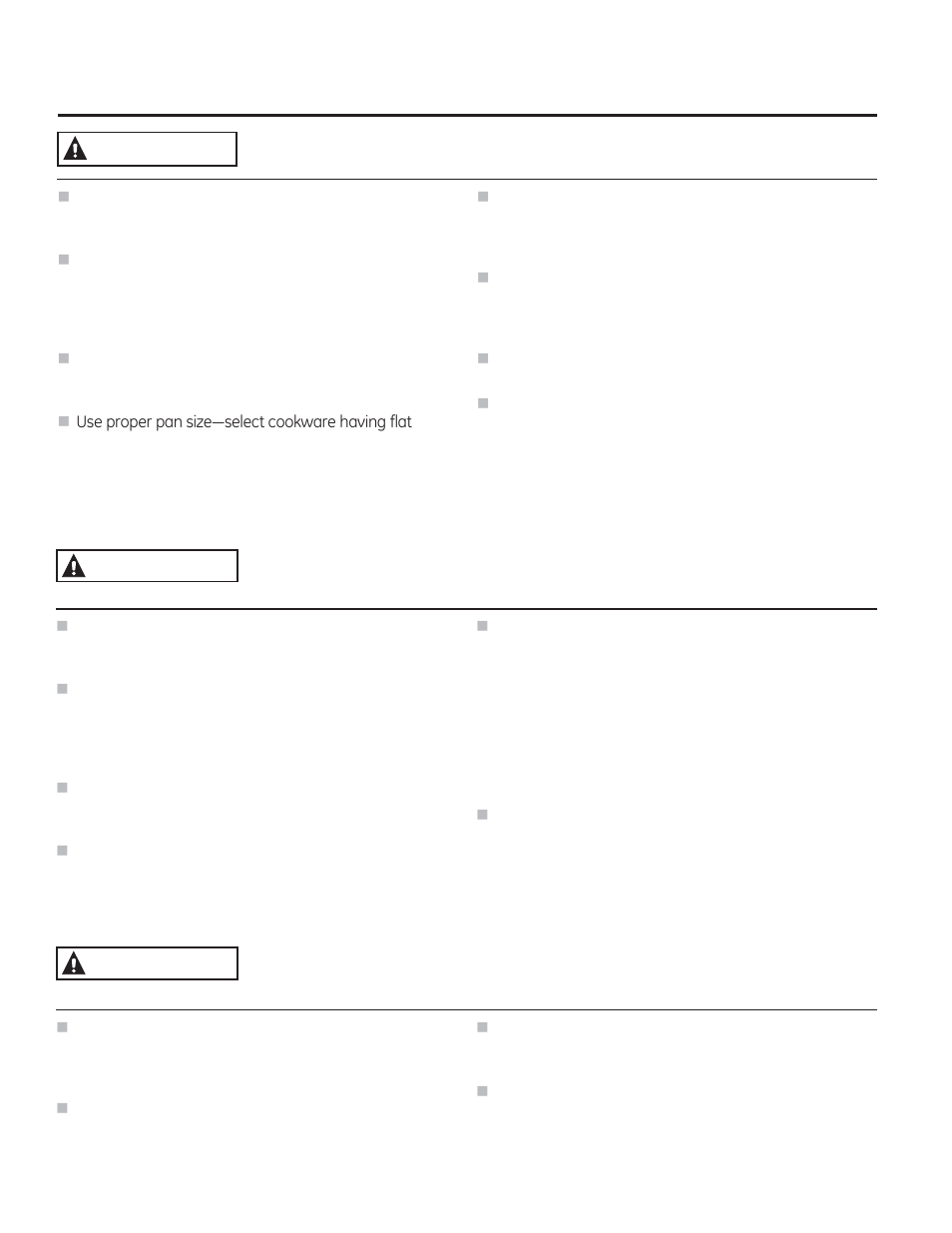 Warning coil cooktop safety instructions, Warning | GE JB850EFES User Manual | Page 4 / 88