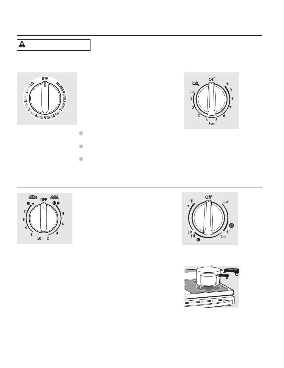 Uso de unidades de la superficie, Advertenci0za | GE JB850EFES User Manual | Page 50 / 88