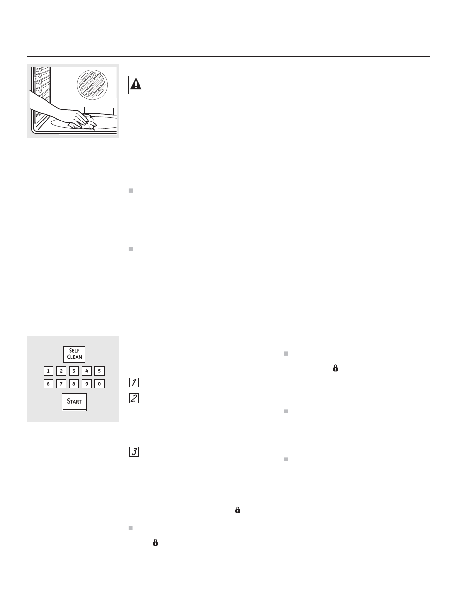 Uso del horno con auto limpieza, Advertencia, Cómo configurar el horno para una auto-limpieza | Antes de un ciclo de auto limpieza | GE JB850EFES User Manual | Page 66 / 88