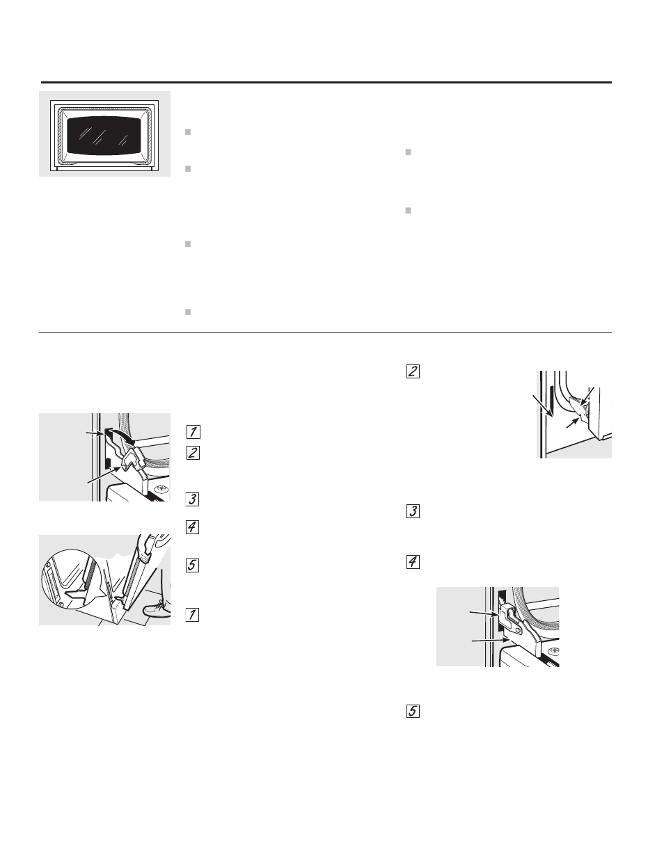 Cuidado y limpieza de la cocina, Puerta del horno desmontable, Cómo limpiar la puerta del horno | GE JB850EFES User Manual | Page 74 / 88