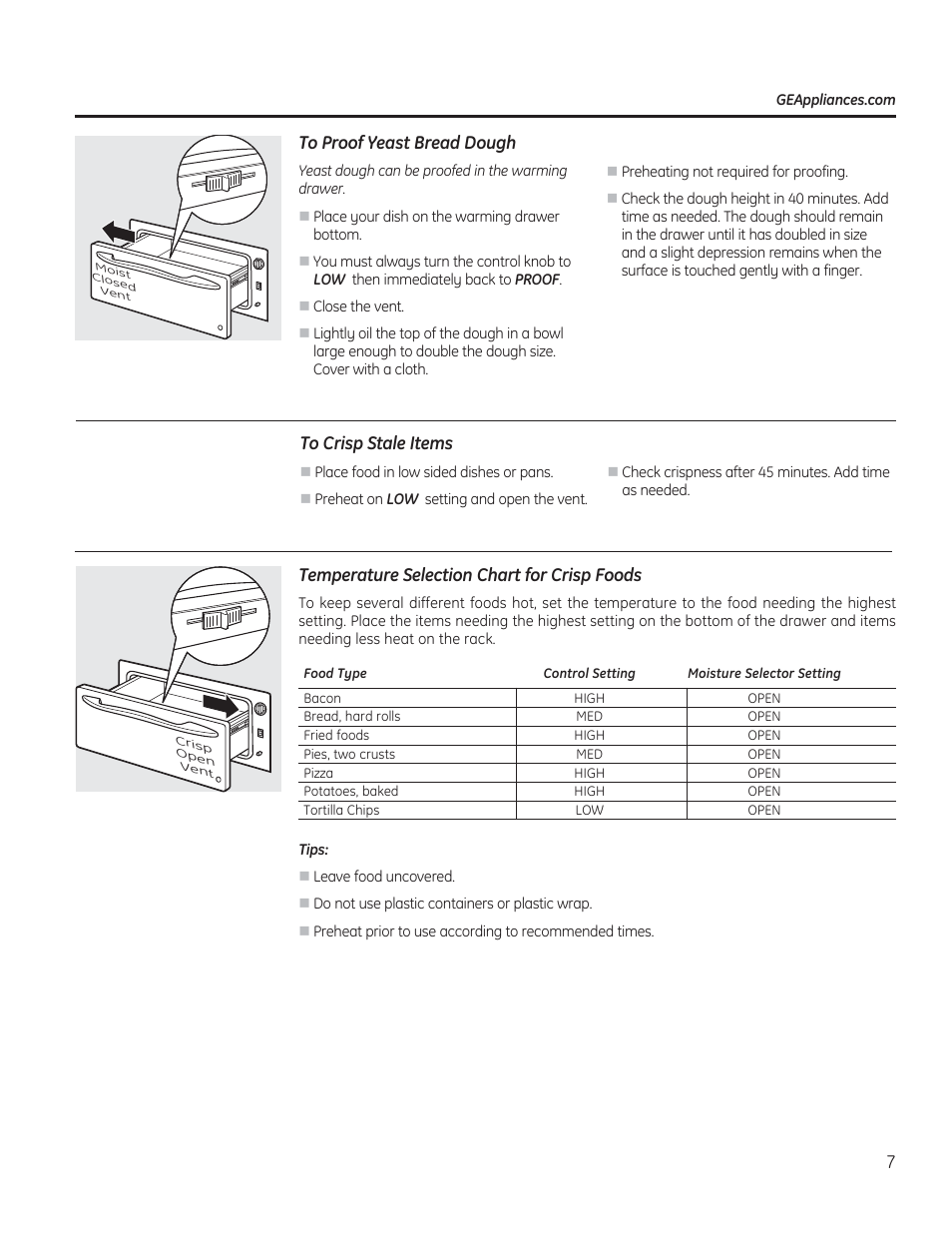 GE PW9000SFSS User Manual | Page 7 / 20