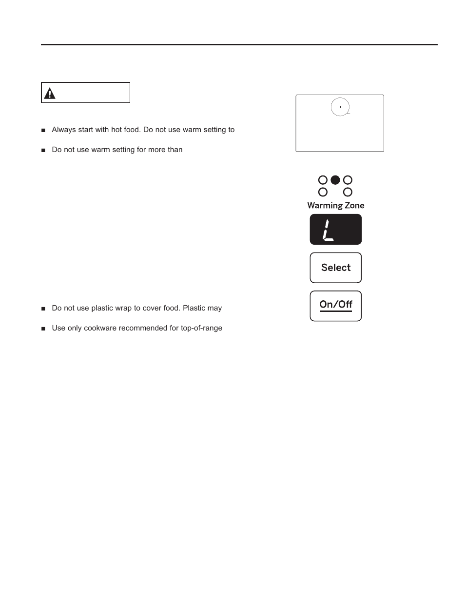 Warning | GE PHS920SFSS User Manual | Page 10 / 56