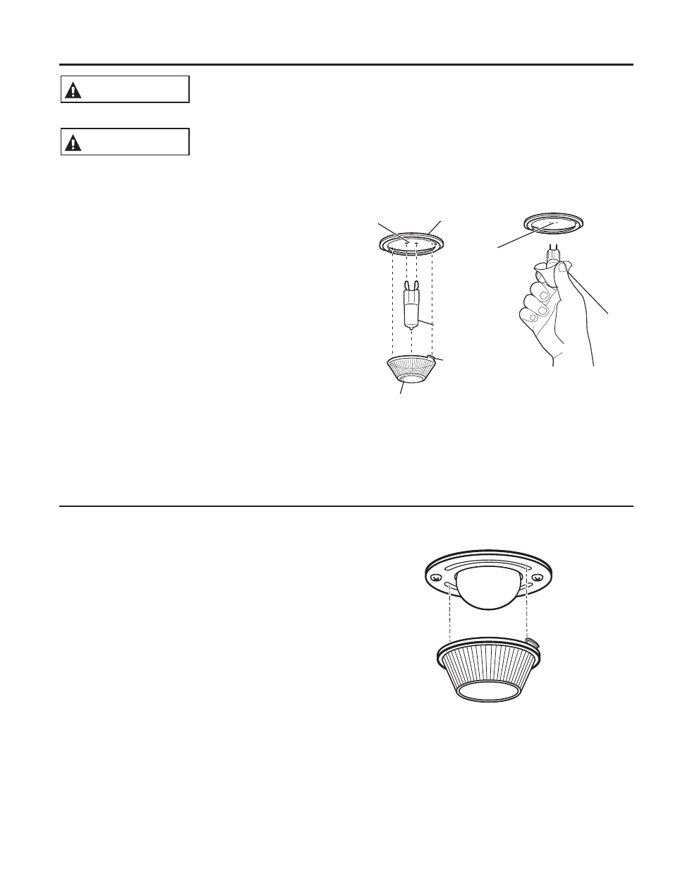 Care and cle aning: maintenance, Maintenance, Warning | Caution, Oven light replacement (on some models) | GE PHS920SFSS User Manual | Page 24 / 56