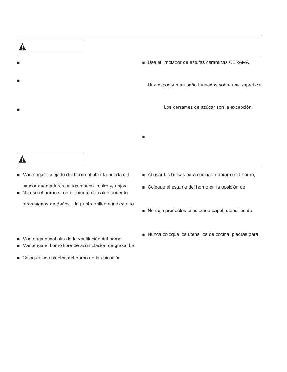 Safe ty informa tion, Guarde estas instrucciones, Instrucciones de seguridad del horno | Advertencia | GE PHS920SFSS User Manual | Page 33 / 56