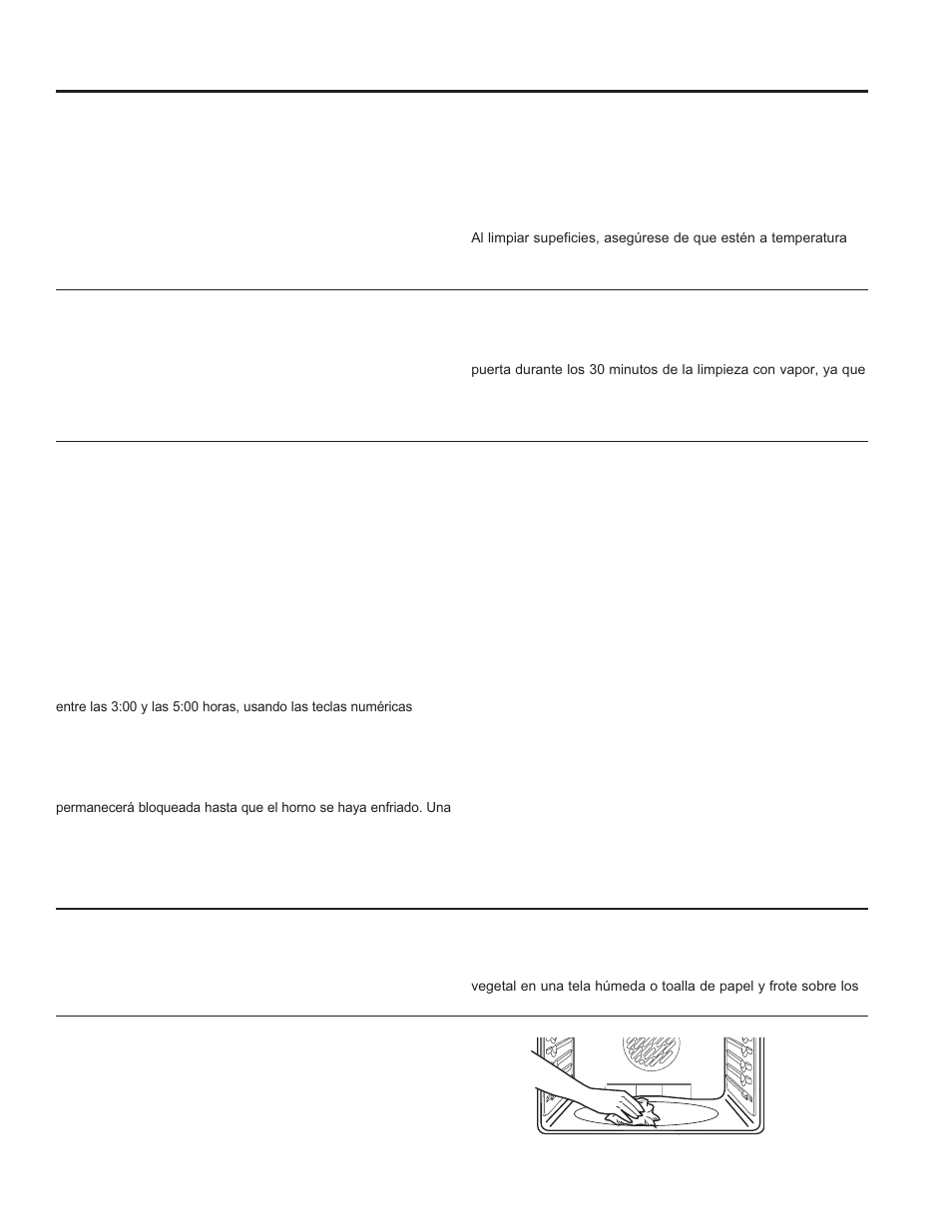 Limpieza de la cocina - interior | GE PHS920SFSS User Manual | Page 49 / 56