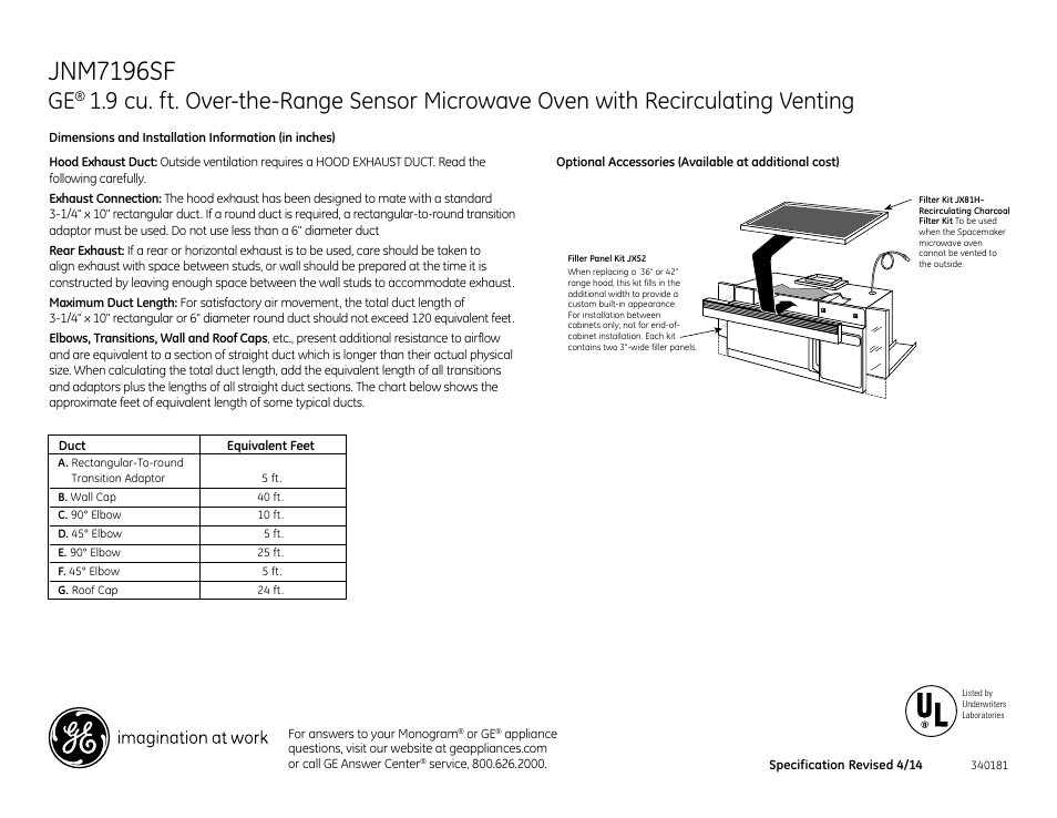 Jnm7196sf | GE JNM7196SFSS User Manual | Page 2 / 3