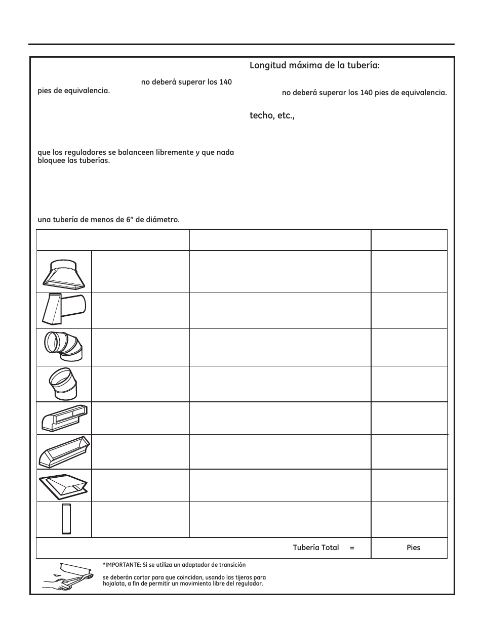 Instrucciones de instalación | GE JNM3161DFBB User Manual | Page 30 / 48