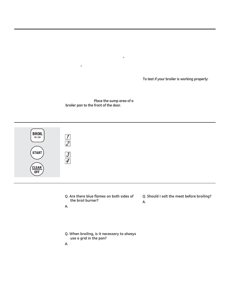 Using the broiling feature | GE JGRP20WEJWW User Manual | Page 16 / 28