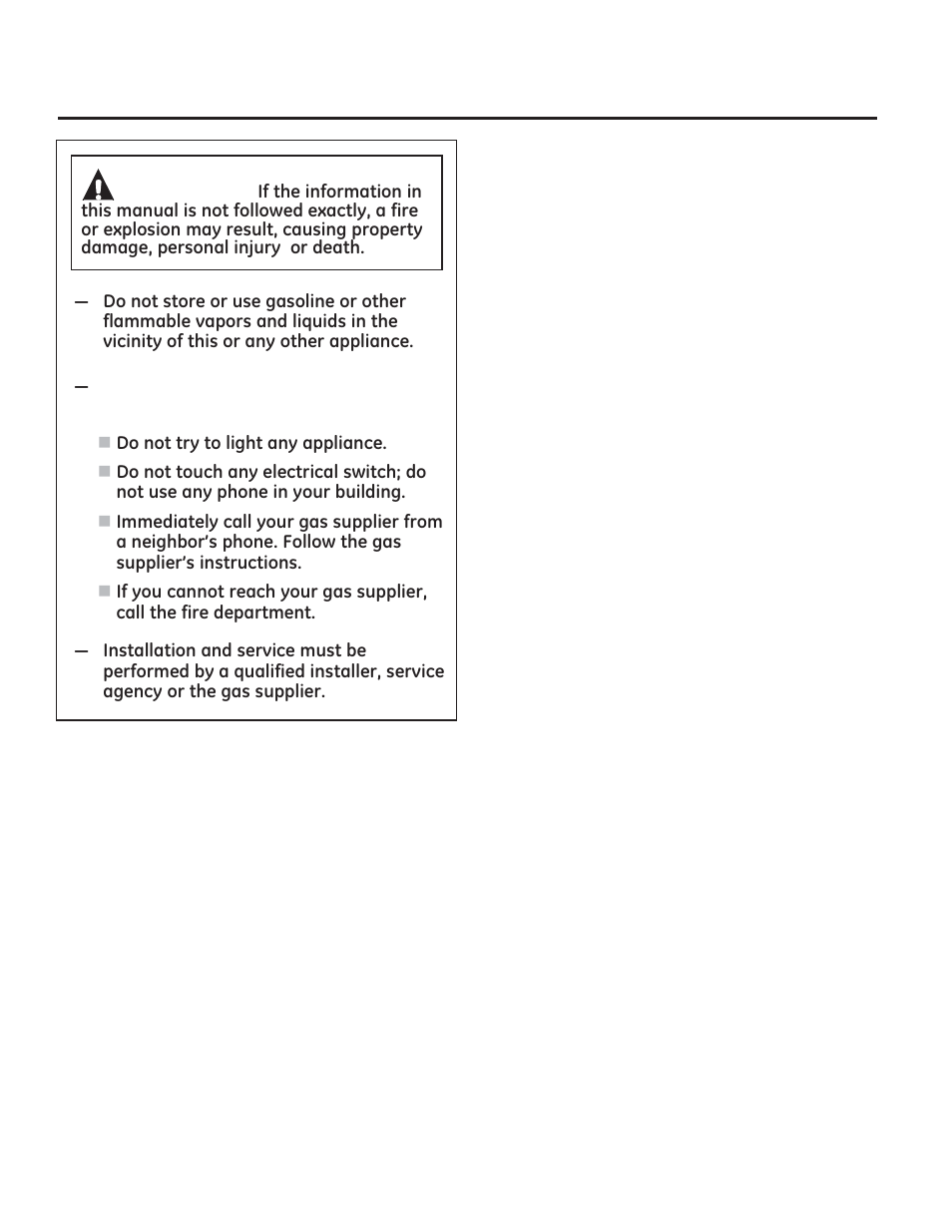 What to do if you smell gas, Warning, Save these instructions | GE JGRP20WEJWW User Manual | Page 2 / 28