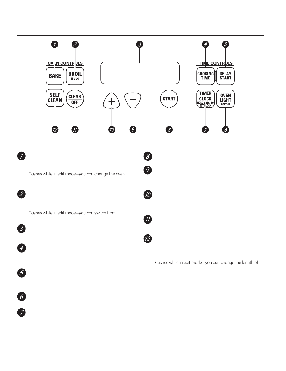 Using the oven controls | GE JGRP20WEJWW User Manual | Page 6 / 28