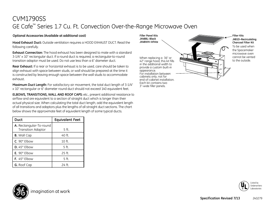 Cvm1790ss, Ge cafe | GE CVM1790SSSS User Manual | Page 2 / 3