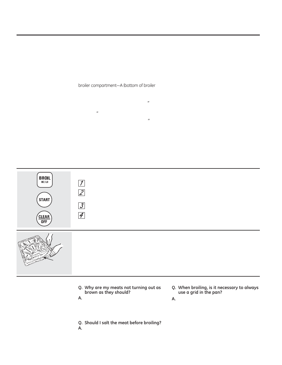 Using the broiling feature | GE JGRS06BEJBB User Manual | Page 20 / 28