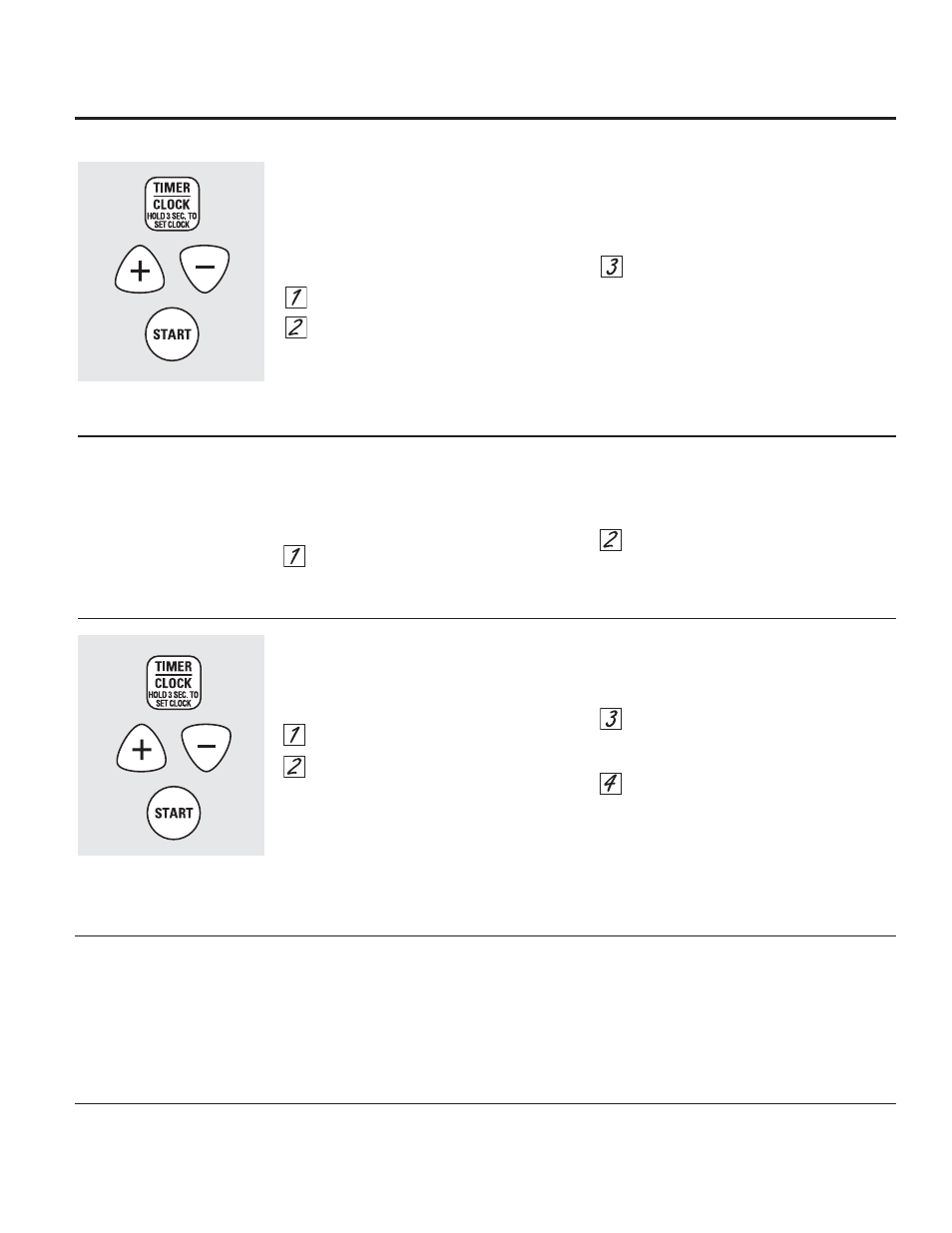 Using the clock and timer | GE JGRS06BEJBB User Manual | Page 7 / 28