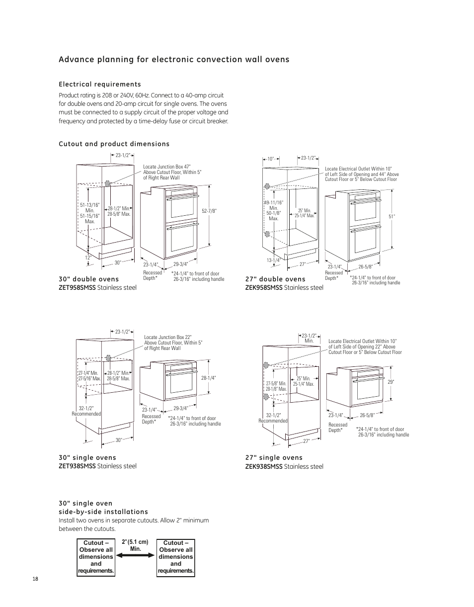 GE ZEK938SMSS User Manual | Page 2 / 3