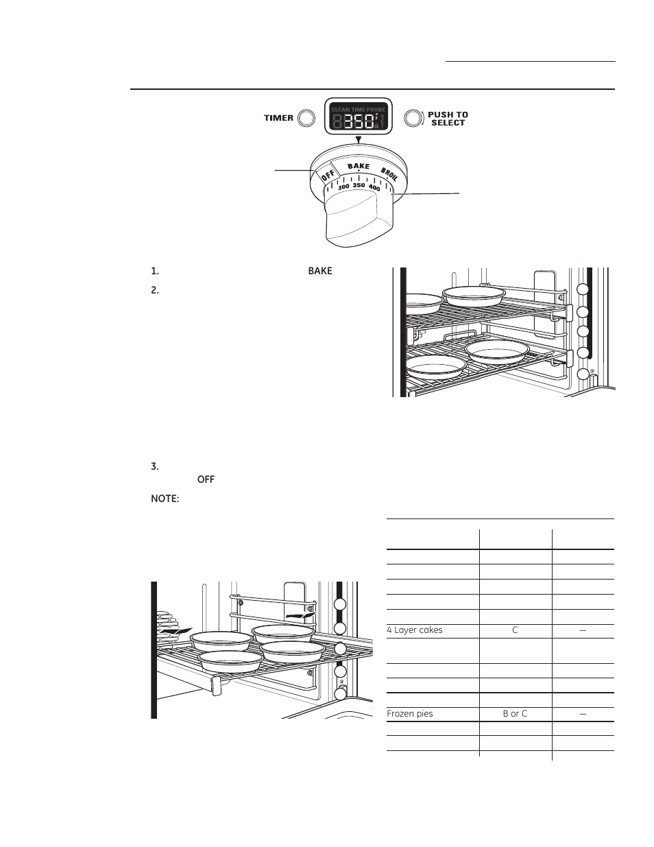 Baking, How to set the oven for baking | GE ZGP304LRSS User Manual | Page 19 / 128