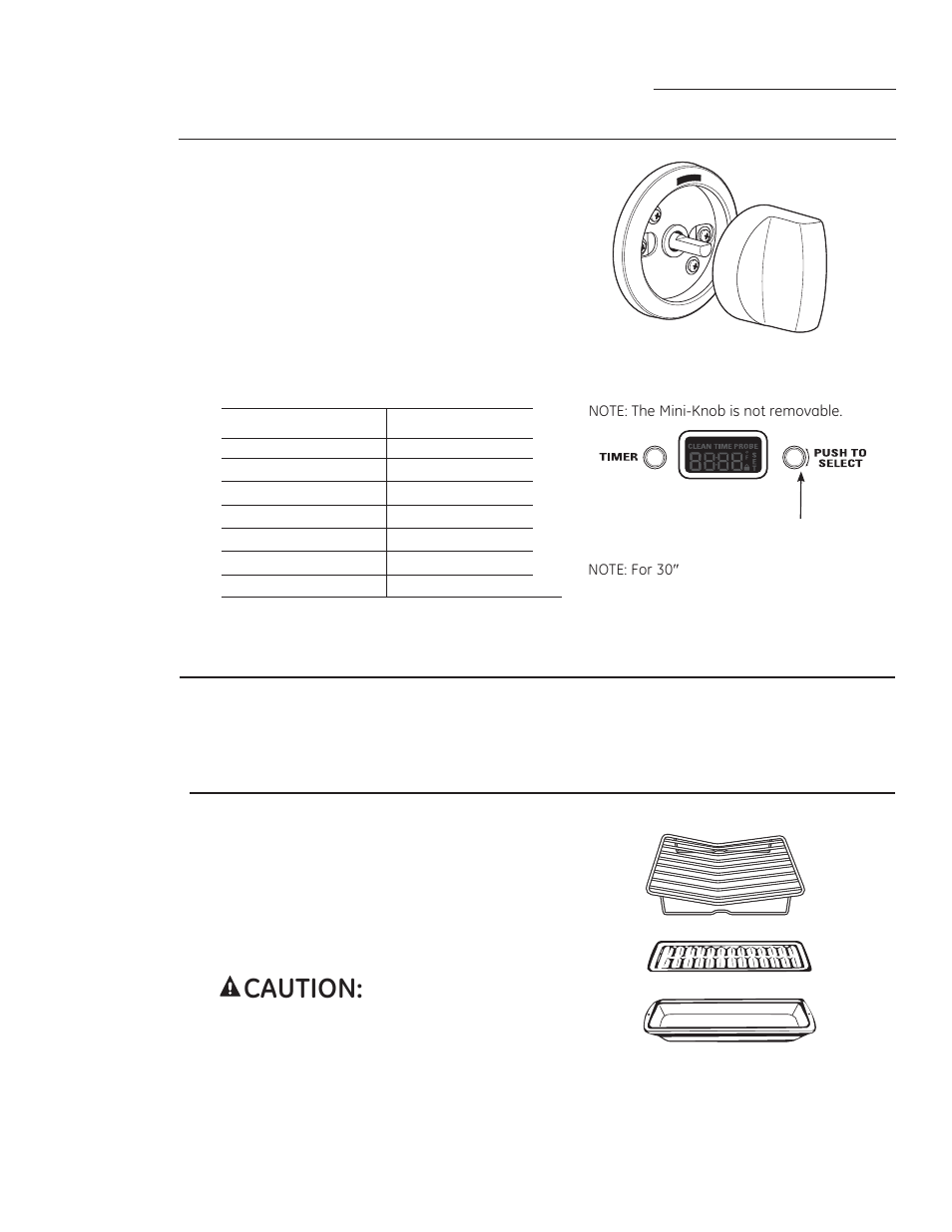 Control panel and knobs, Oven burners, Broiler pan, grid and roasting rack | Care and cleaning | GE ZGP304LRSS User Manual | Page 29 / 128