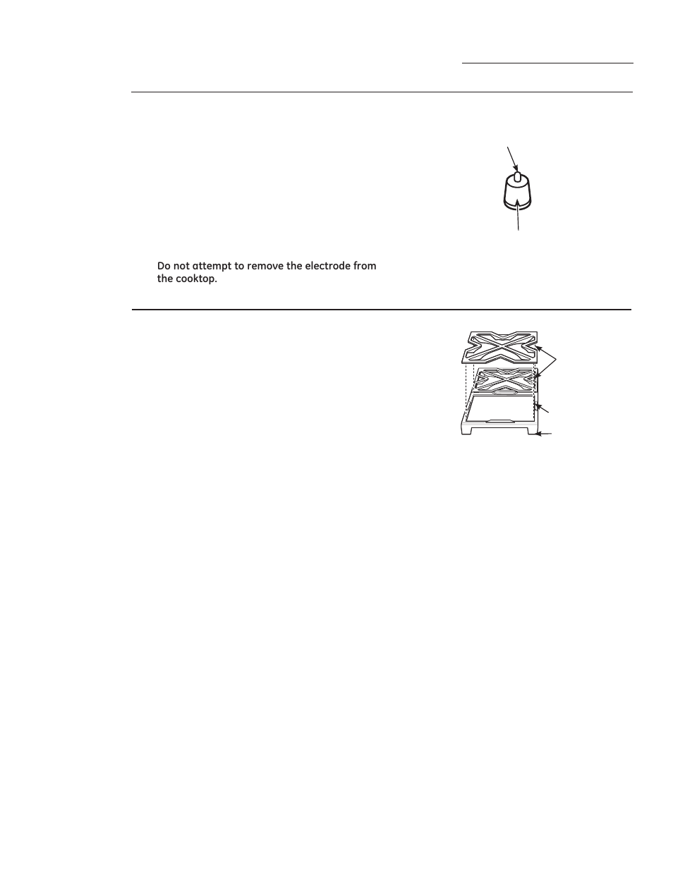 Spark igniter and electrodes, Care and cleaning, Burner grates | GE ZGP304LRSS User Manual | Page 35 / 128