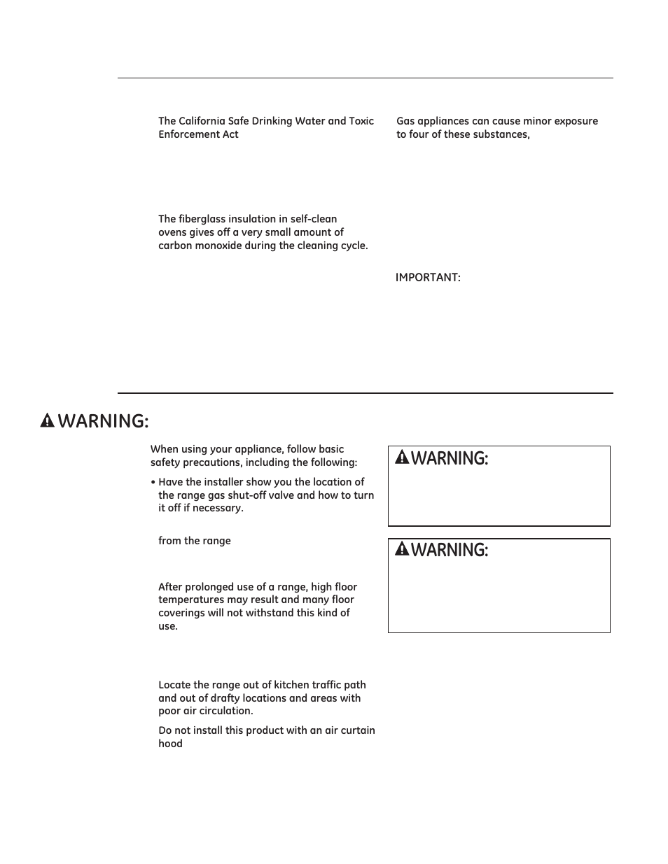 Important safety instructions, Important safety notice, 51,1* safety precautions | GE ZGP304LRSS User Manual | Page 4 / 128
