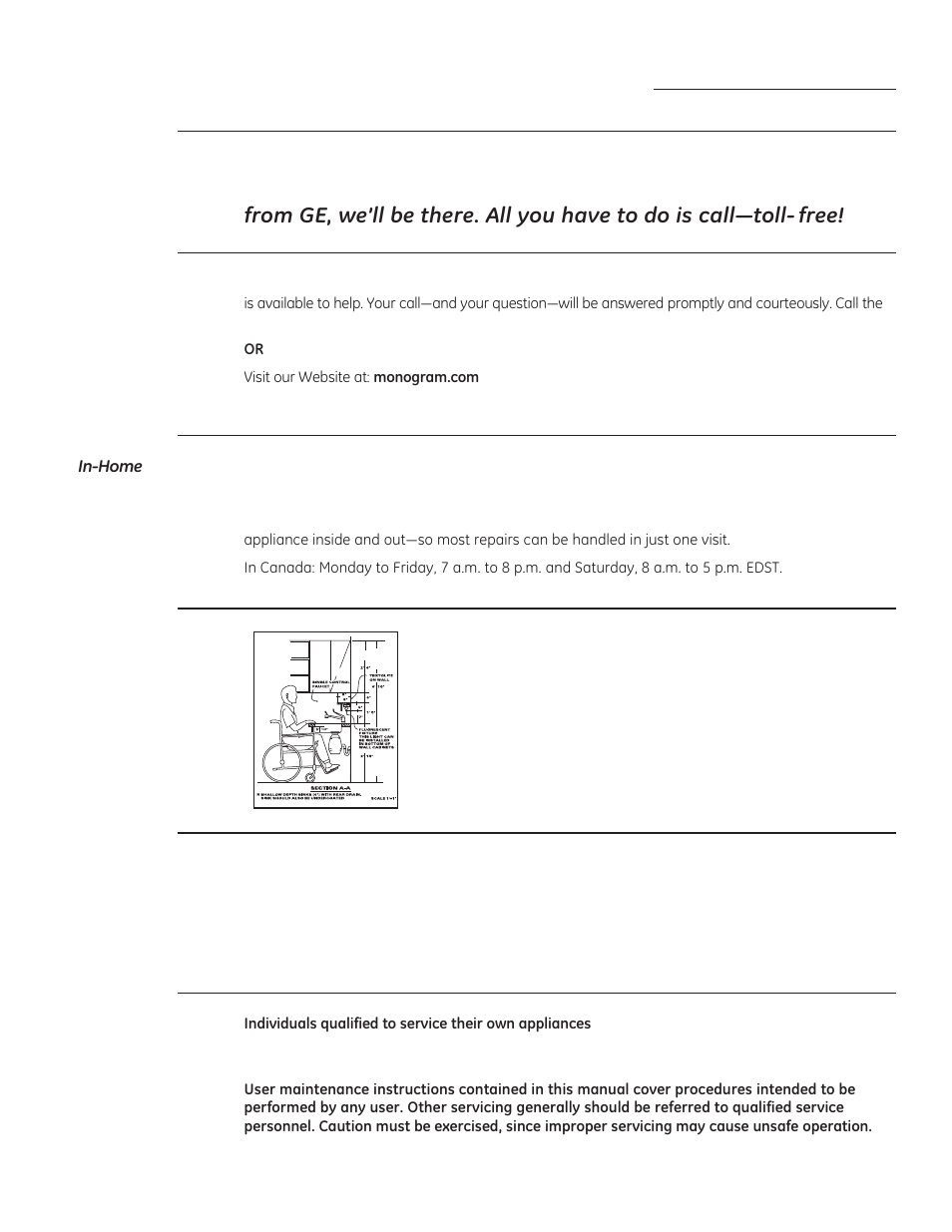 Consumer services | GE ZGP304LRSS User Manual | Page 41 / 128