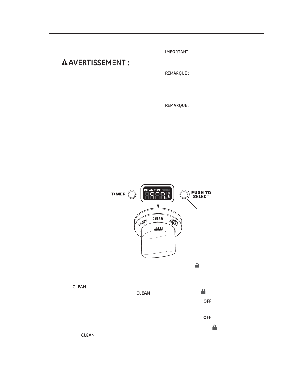 Four autonettoyant, Consignes de sécurité pour l’autonettoyage, Comment régler le four sur le nettoyage | GE ZGP304LRSS User Manual | Page 69 / 128