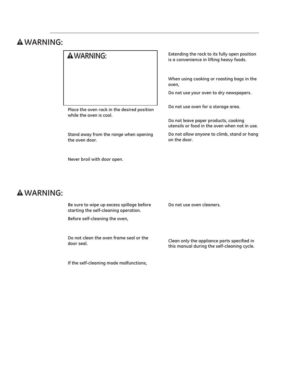 51,1* self-cleaning oven | GE ZGP304LRSS User Manual | Page 8 / 128
