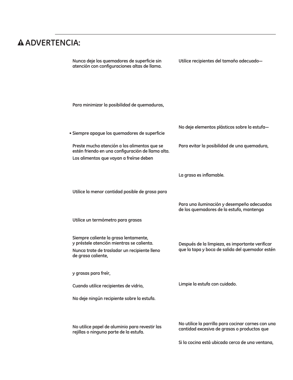 Instrucciones importantes de seguridad | GE ZGP304LRSS User Manual | Page 92 / 128