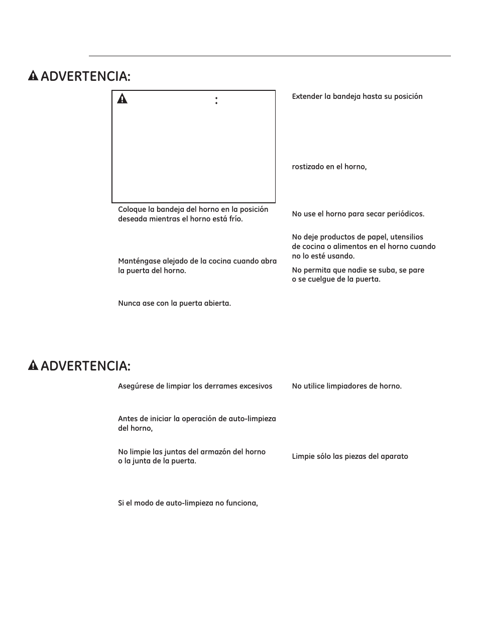 9(57(1&,$ horno auto-limpiante | GE ZGP304LRSS User Manual | Page 93 / 128