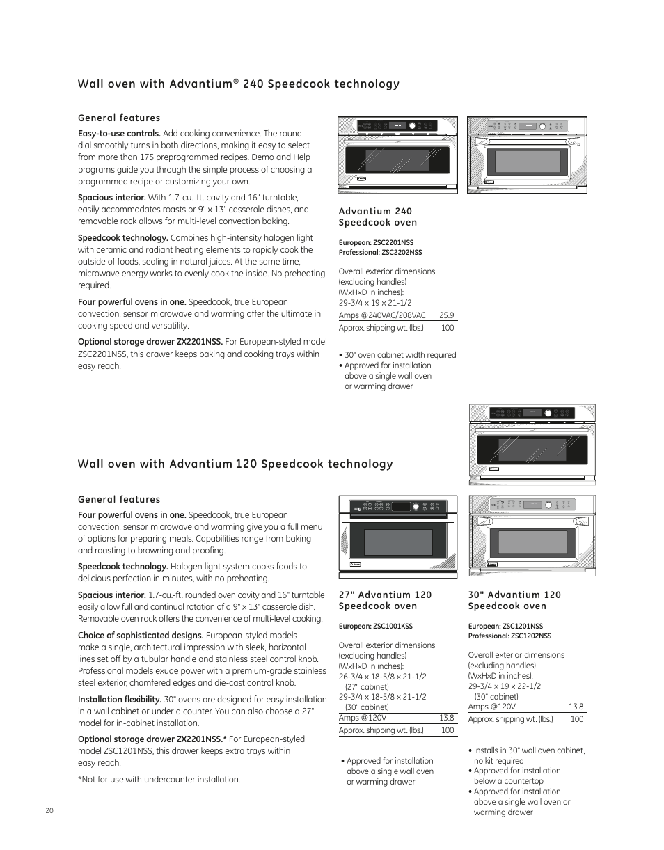 GE ZSC2201NSS User Manual | 3 pages