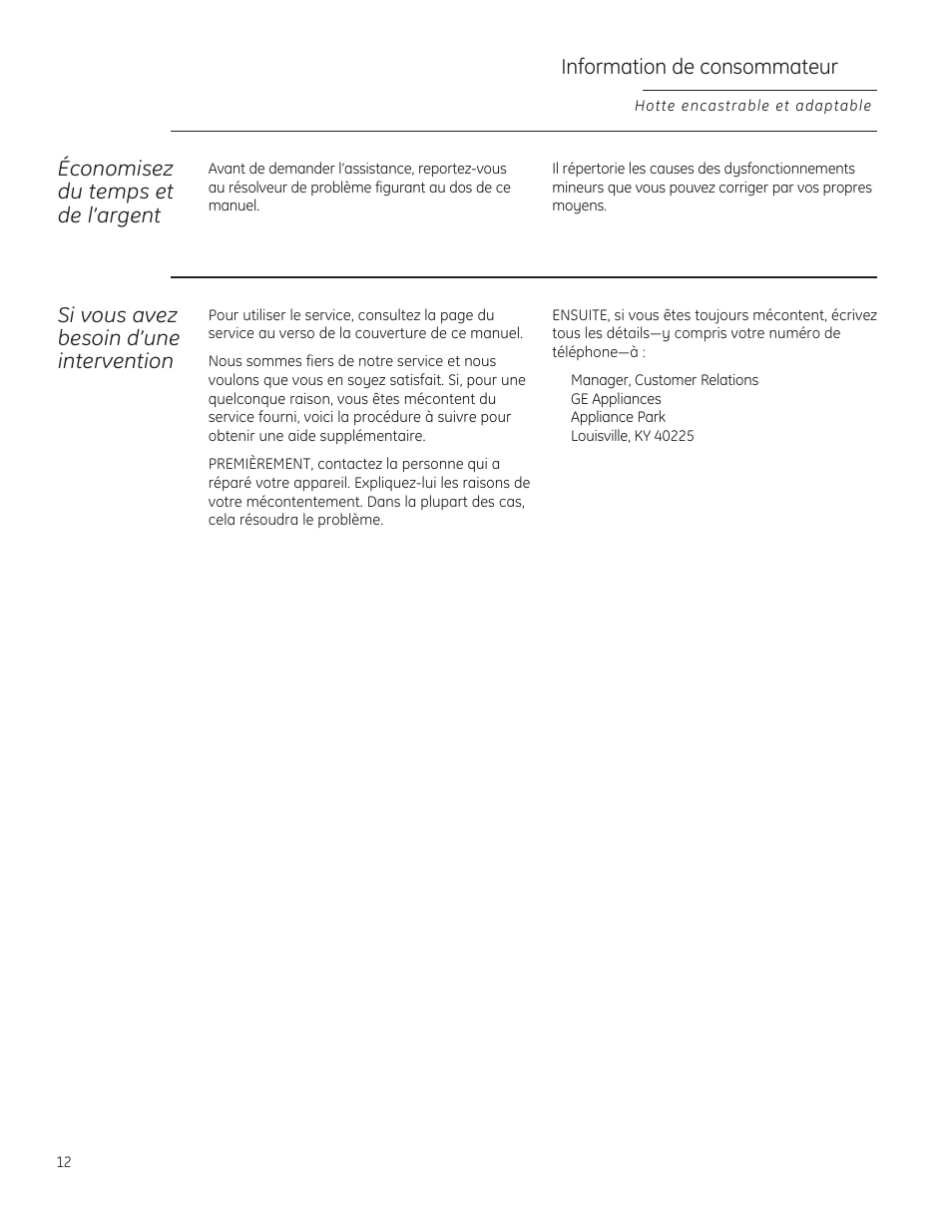 GE ZVC36LSS User Manual | Page 12 / 32