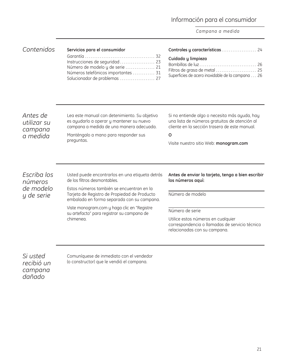 GE ZVC36LSS User Manual | Page 21 / 32
