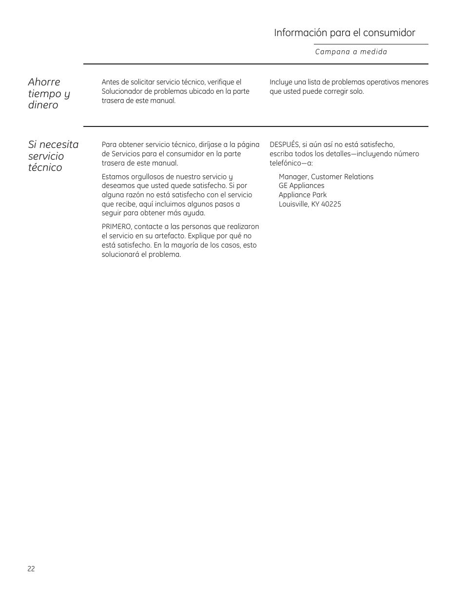GE ZVC36LSS User Manual | Page 22 / 32